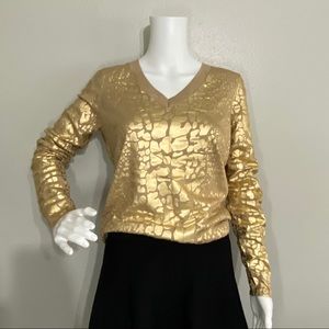Golden sweater/ Michael kors/ size S